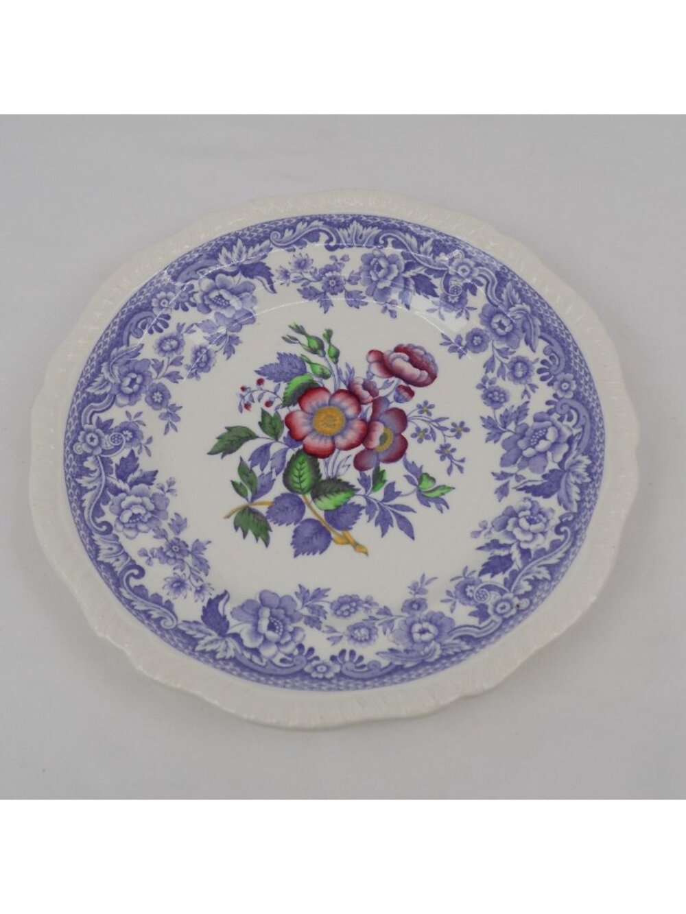 Spode Mayflower Salad Plate Gadroon Edge 7 3/4" diameter Fine China Vintage
